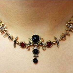 Deborah Levine Egyptian Golden Onyx Necklace